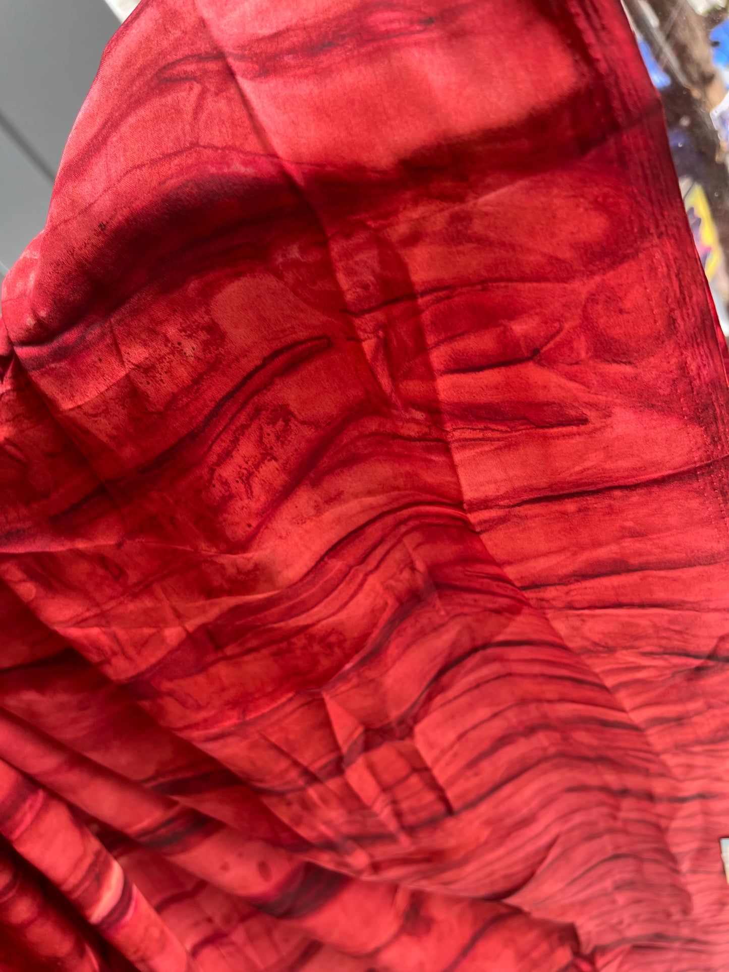 Red Modal Silk Saree SL214