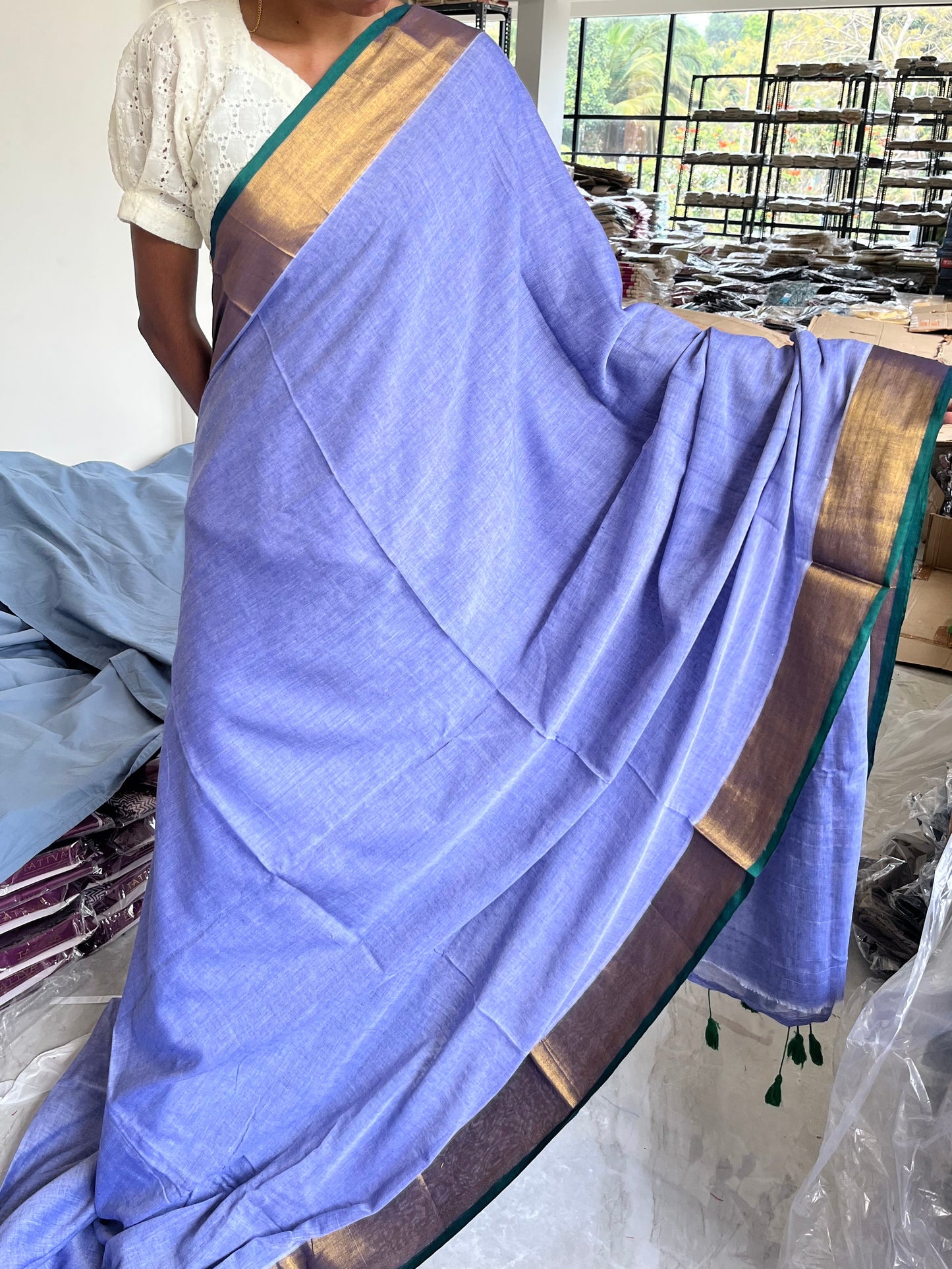 Kerala Mul Cotton Soft Fabric Saree SL215