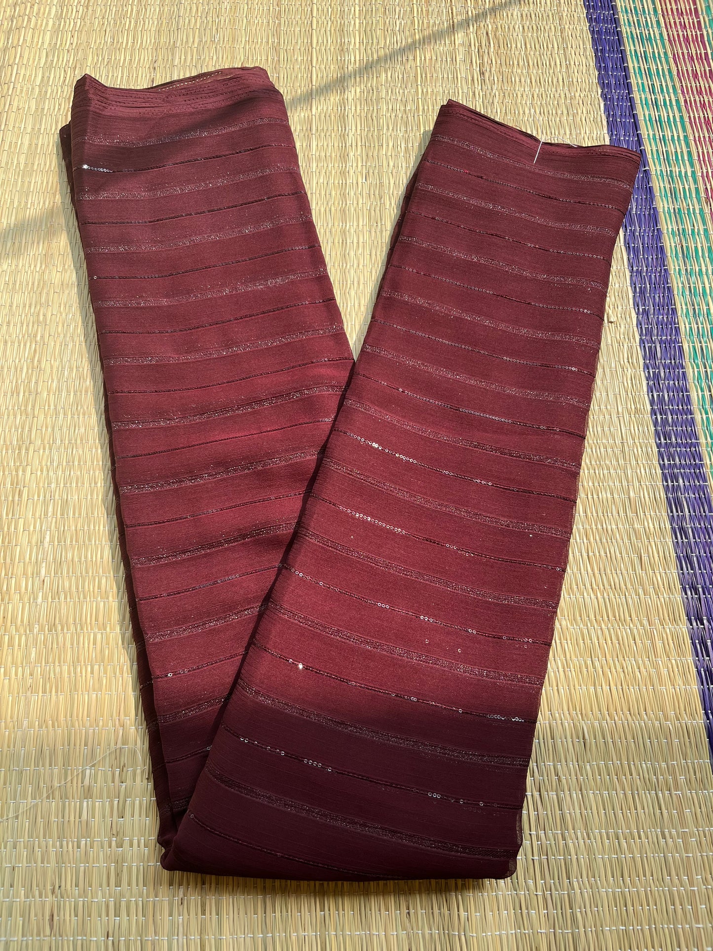 Vichithra Silks Maroon Saree SL191