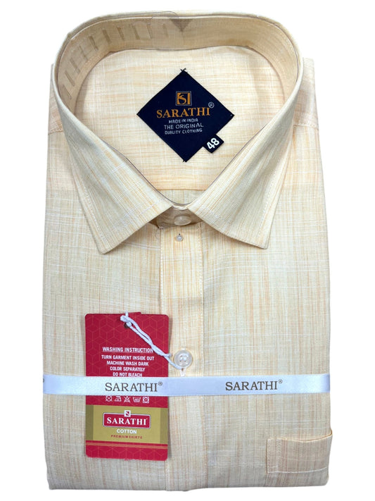 Southloom Pure Cotton Pastel Orange Lines Shirt SLSHIRT 48 FS
