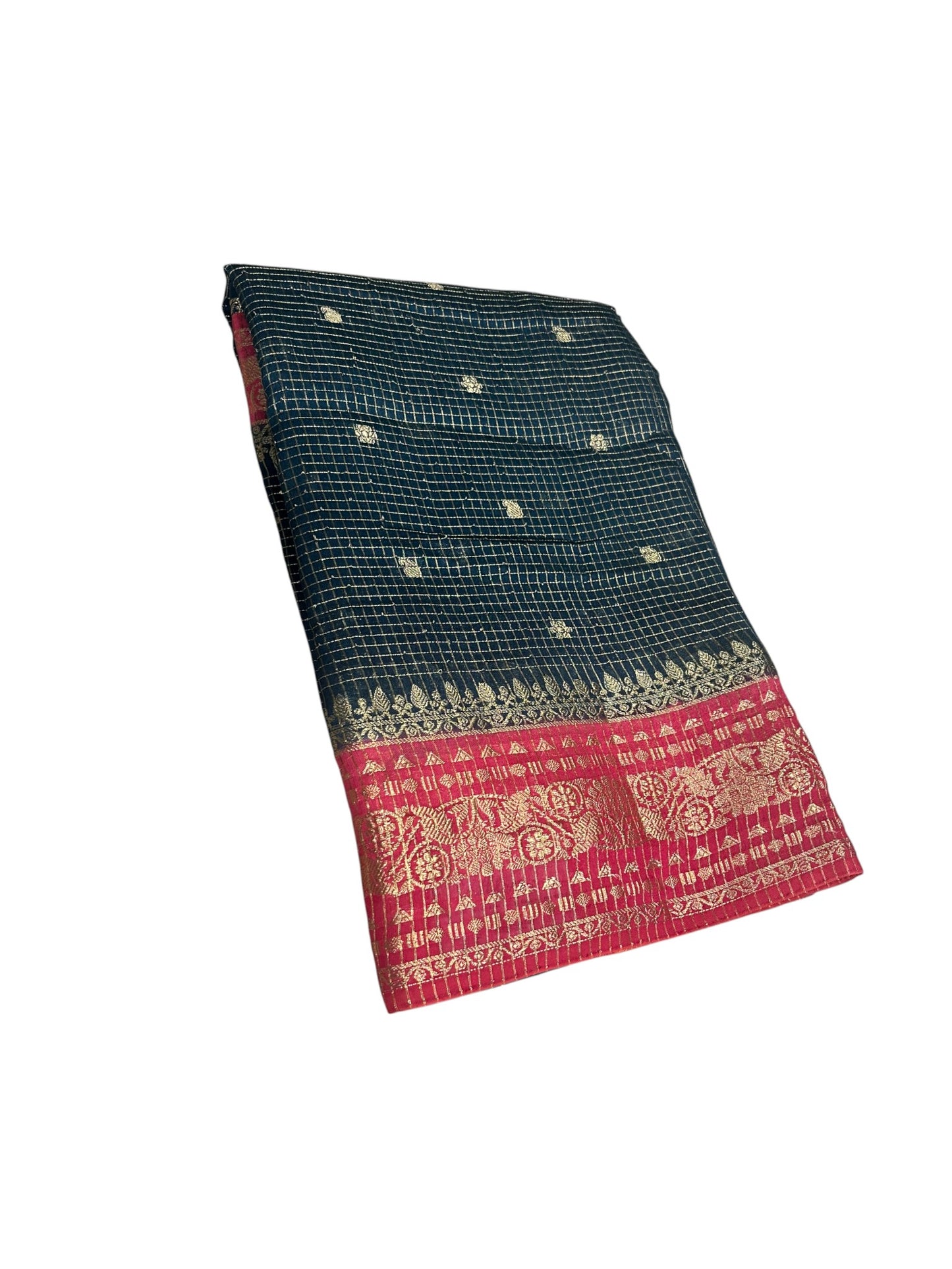 Southloom Banarasi Semi Silk Saree with Woven Work on Body (Green)