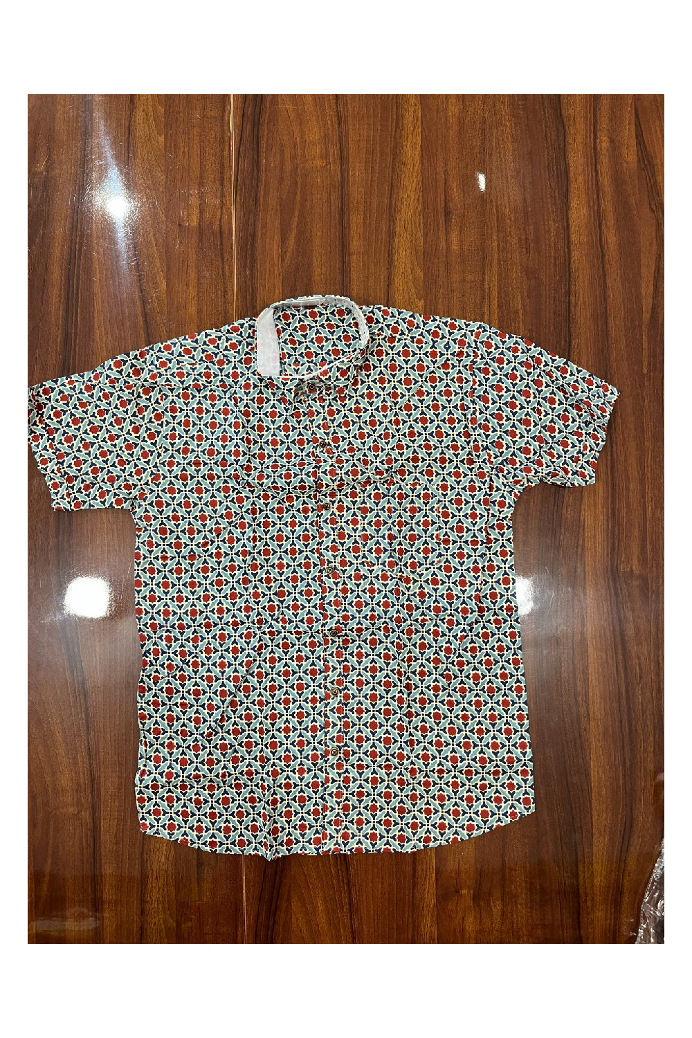 Southloom Jaipur Pure Cotton Printed Shirt For Men (Large)