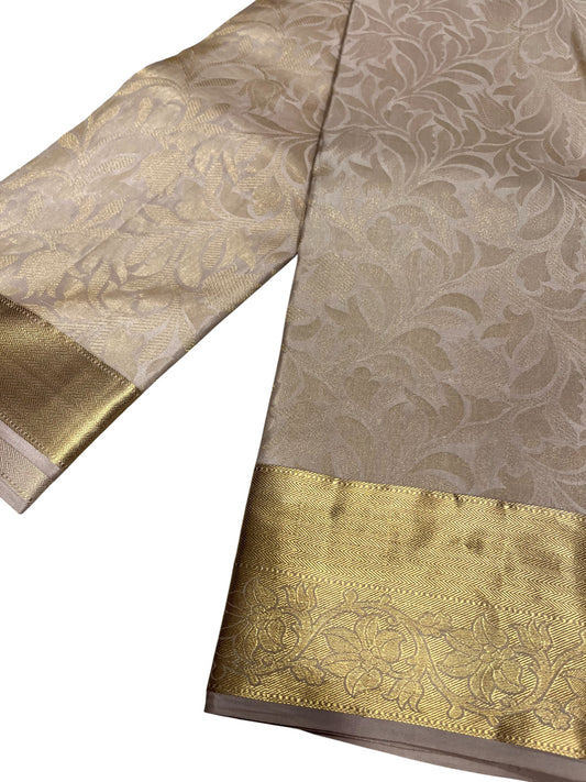 Southloom Pure Handloom Bridal Kanchipuram Silk Saree with Korvai Work