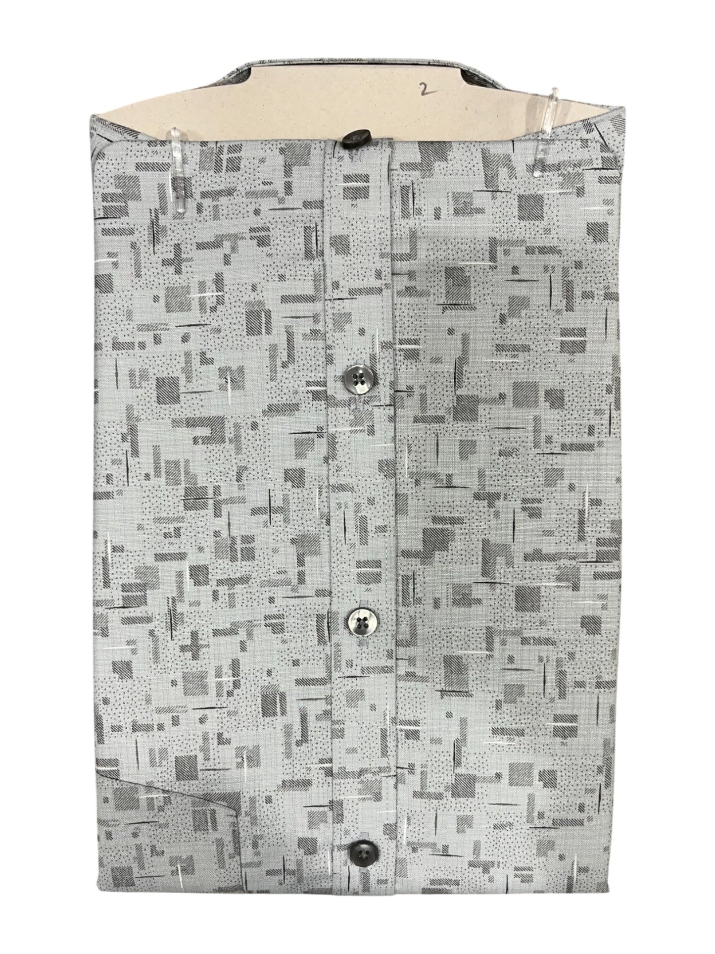 Southloom Pure Cotton Gray Printed Shirt (XL FS)