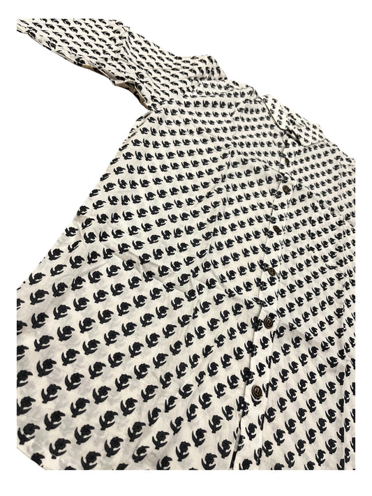 Southloom Jaipur Pure Cotton Block Printed Shirt for Men (Medium)