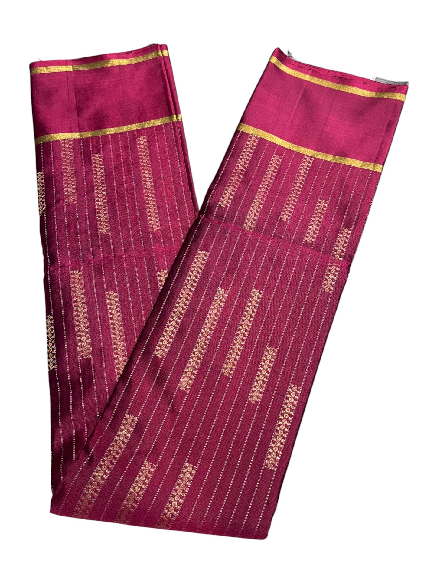 Southloom Premium Bridal Handloom Kanchipuram Silk Saree With Korvai Works