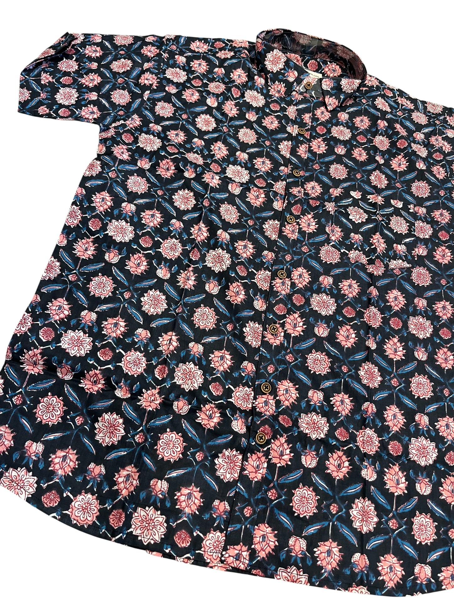 Southloom Jaipur Pure Cotton Printed Shirt For Men (Large)