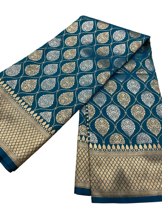 Southloom Pure Banarasi Silk Saree with Woven Work on Body and Borders