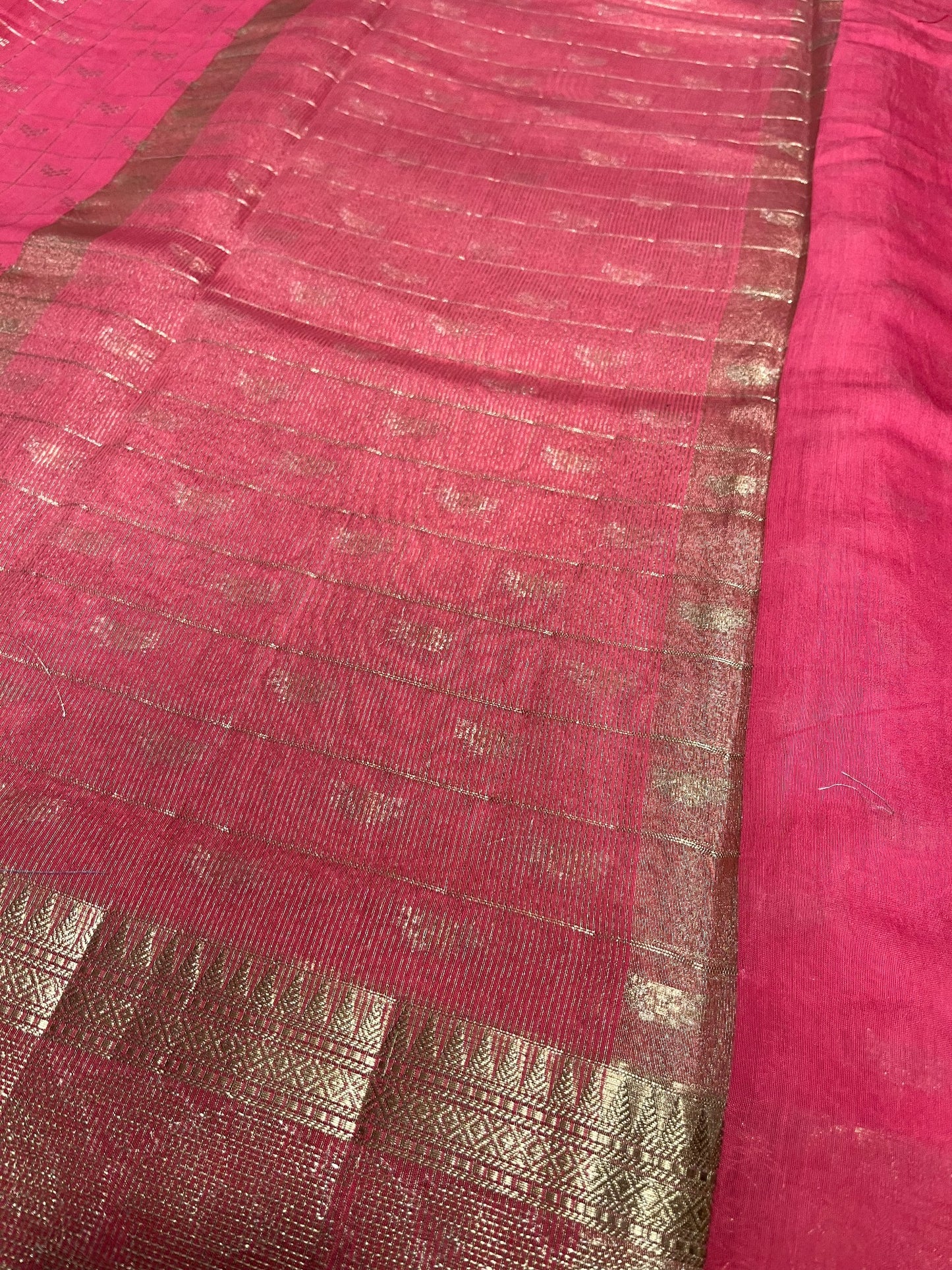 Southloom Georgete Banarasi Silk Saree with Woven Work on Body and Borders