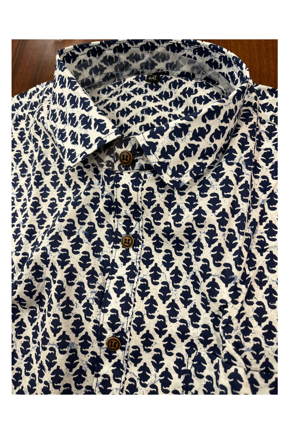 Southloom Jaipur Pure Cotton Printed Shirt For Men (5XL)