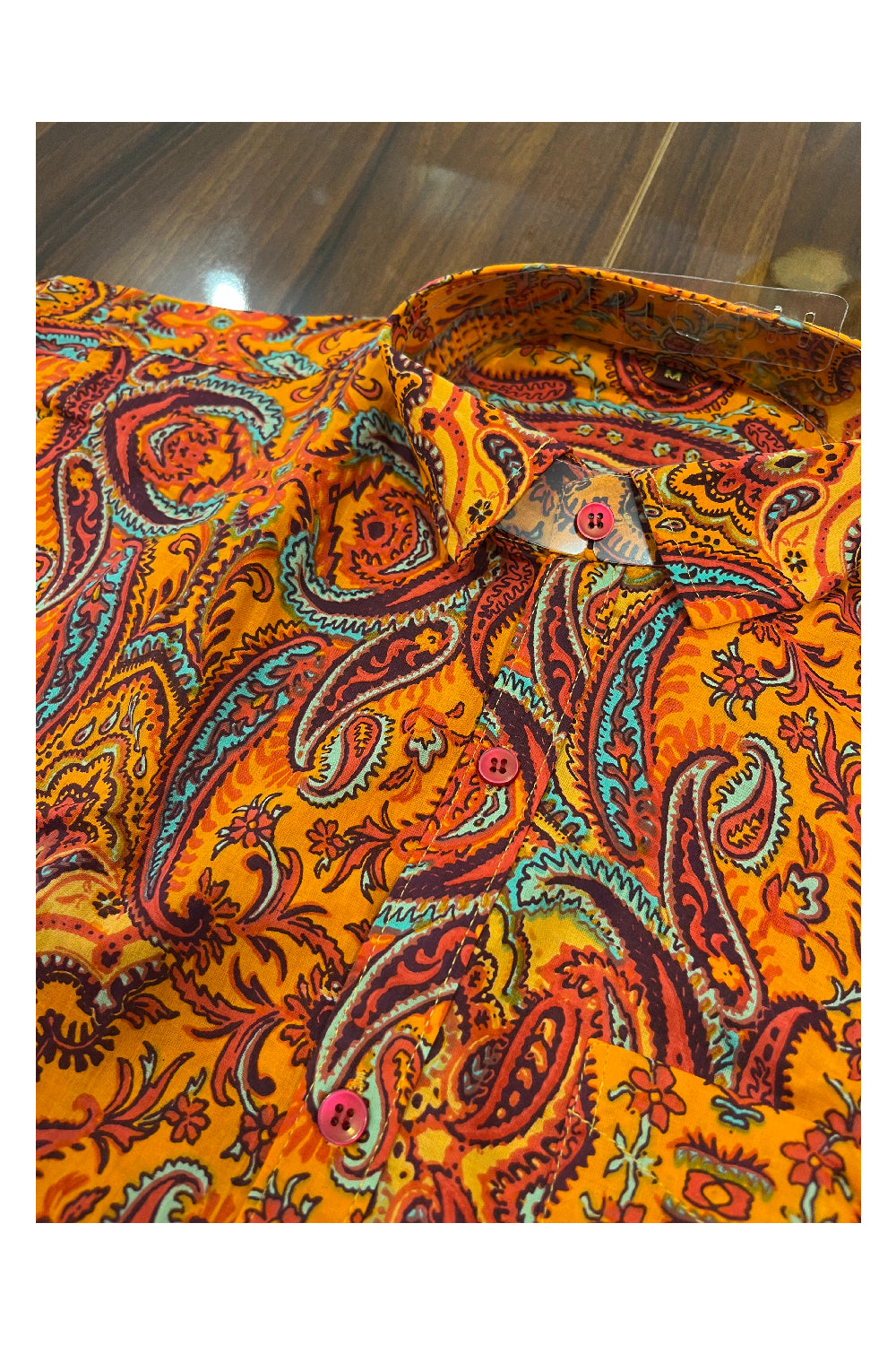 Southloom Jaipur Pure Cotton Block Printed Shirt for Men (Medium)