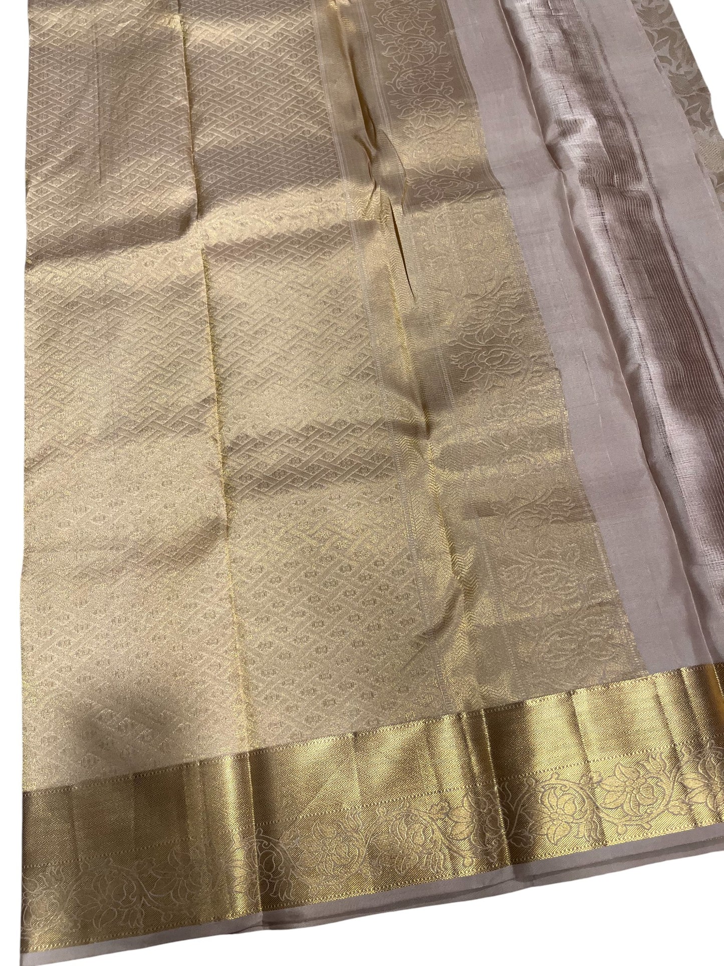 Southloom Pure Handloom Bridal Kanchipuram Silk Saree with Korvai Work
