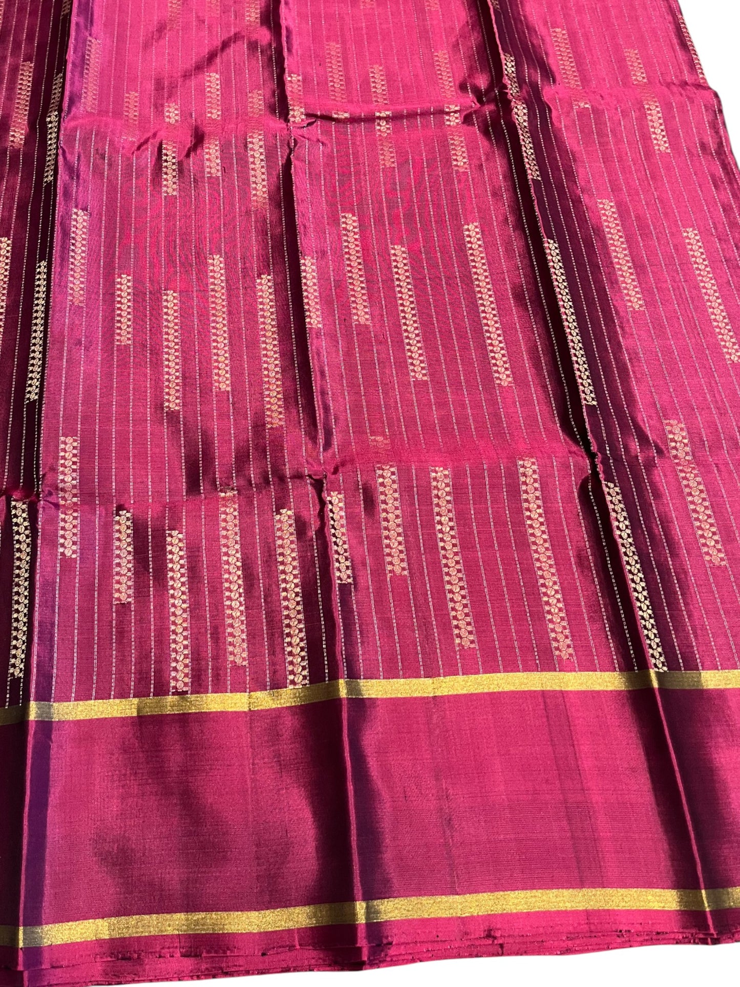Southloom Premium Bridal Handloom Kanchipuram Silk Saree With Korvai Works