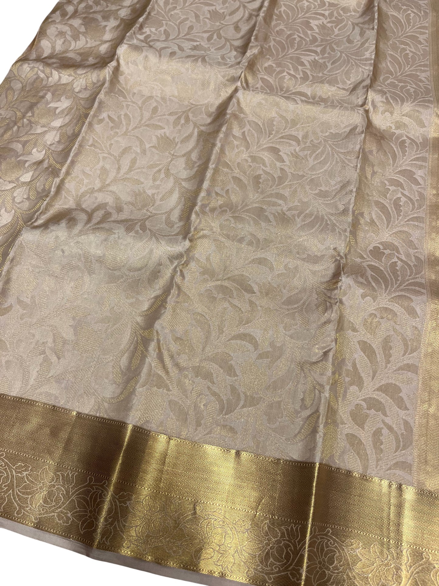 Southloom Pure Handloom Bridal Kanchipuram Silk Saree with Korvai Work