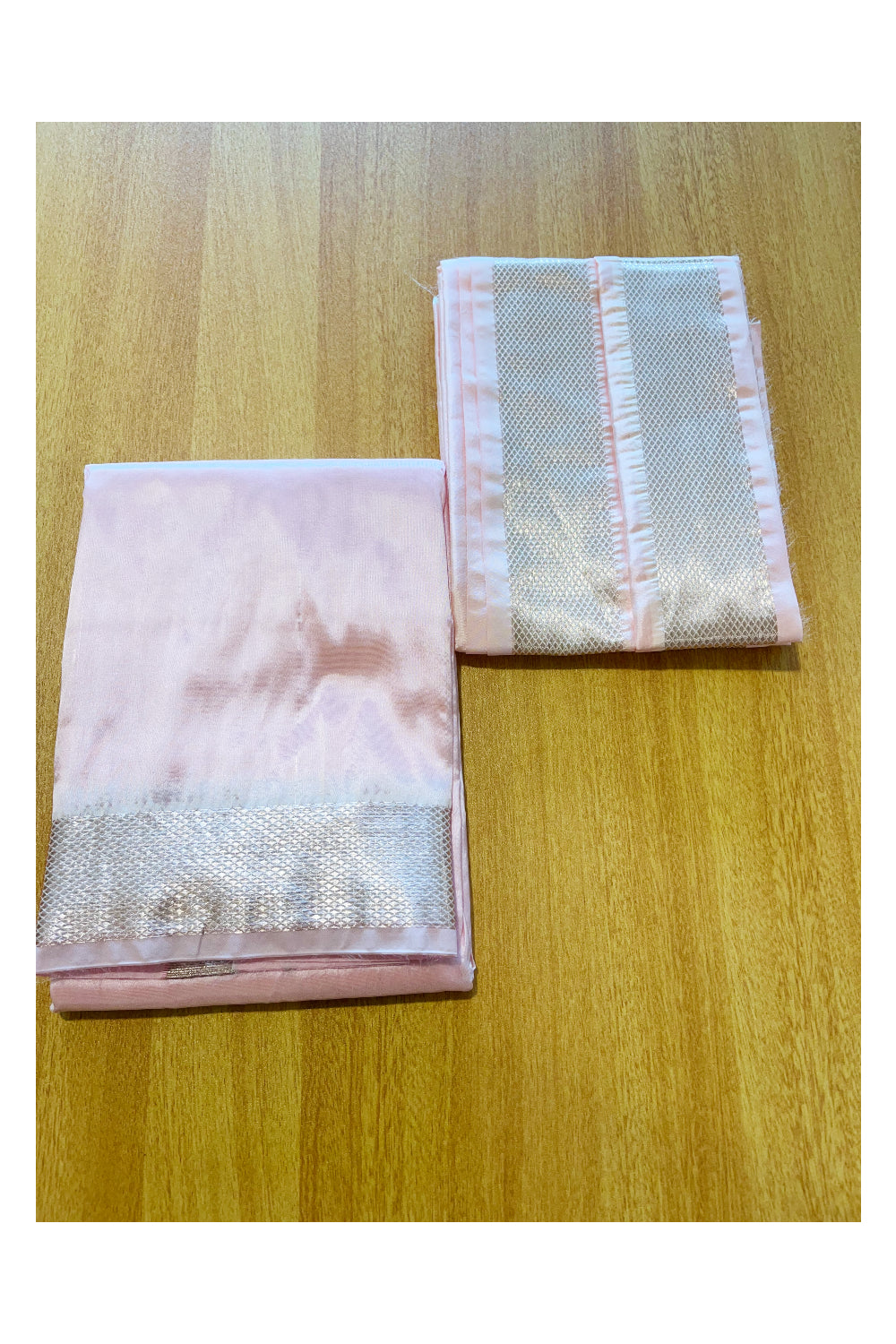 Southloom Semi Silk Mundu / Vesthi / Dhothi Set with Matching Silk Shirt Piece (Including Silk Shawl)
