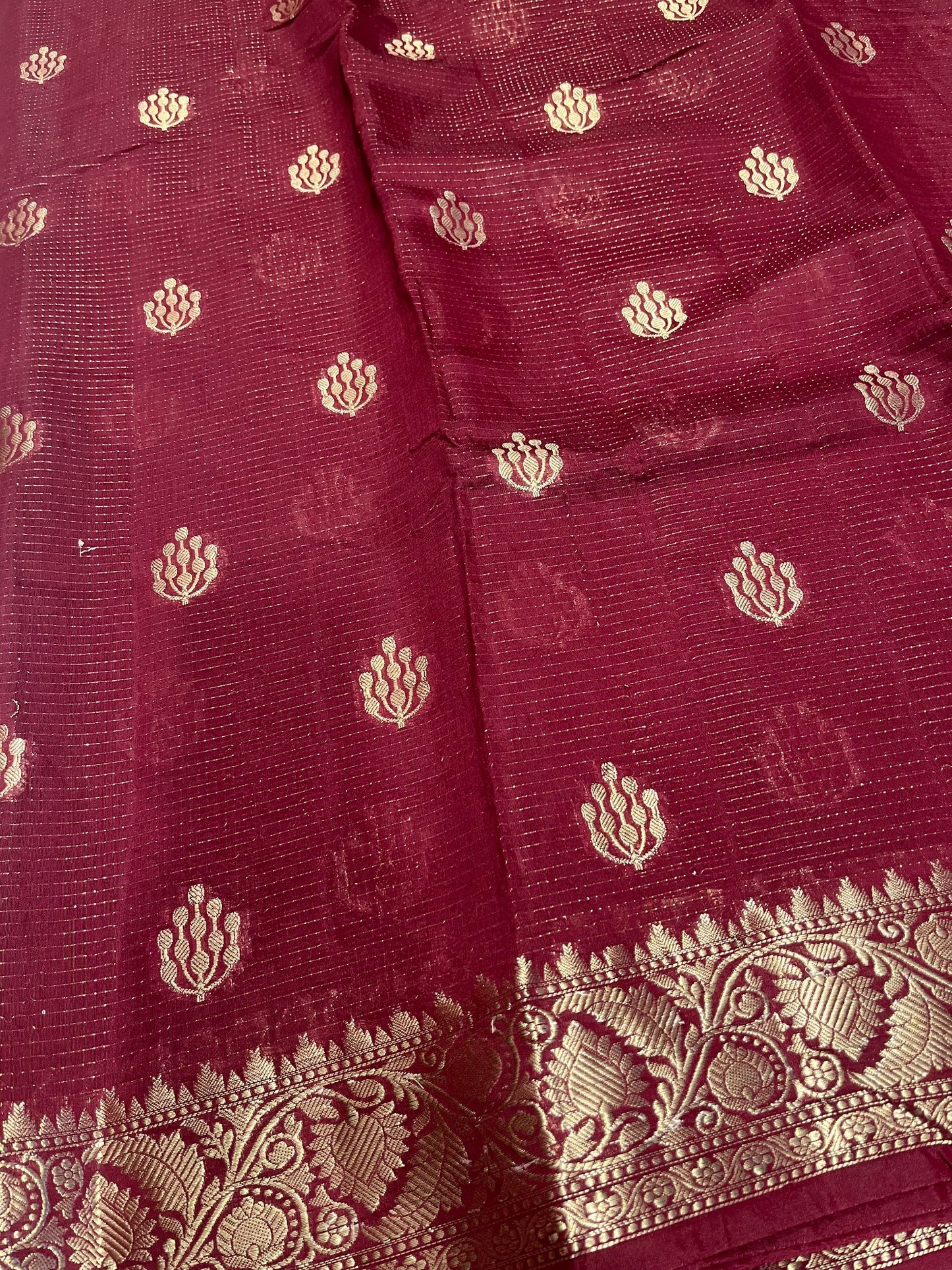 Southloom Georgete Banarasi Silk Saree with Woven Work on Body and Borders