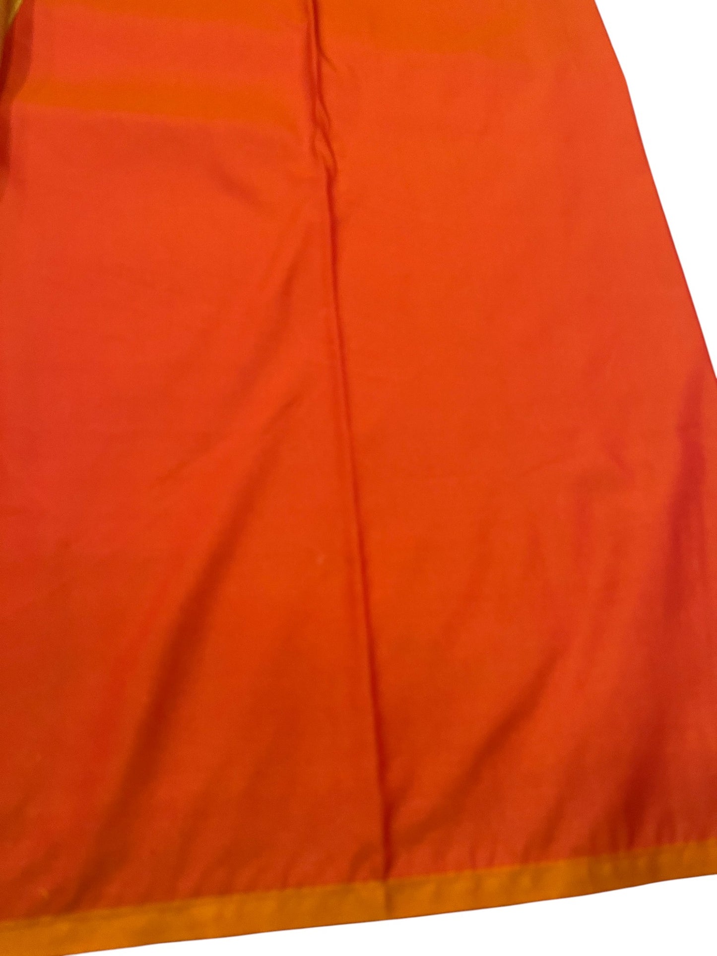 Southloom Pure Banarasi Silk Saree with Woven Work on Body and Borders (Orange)