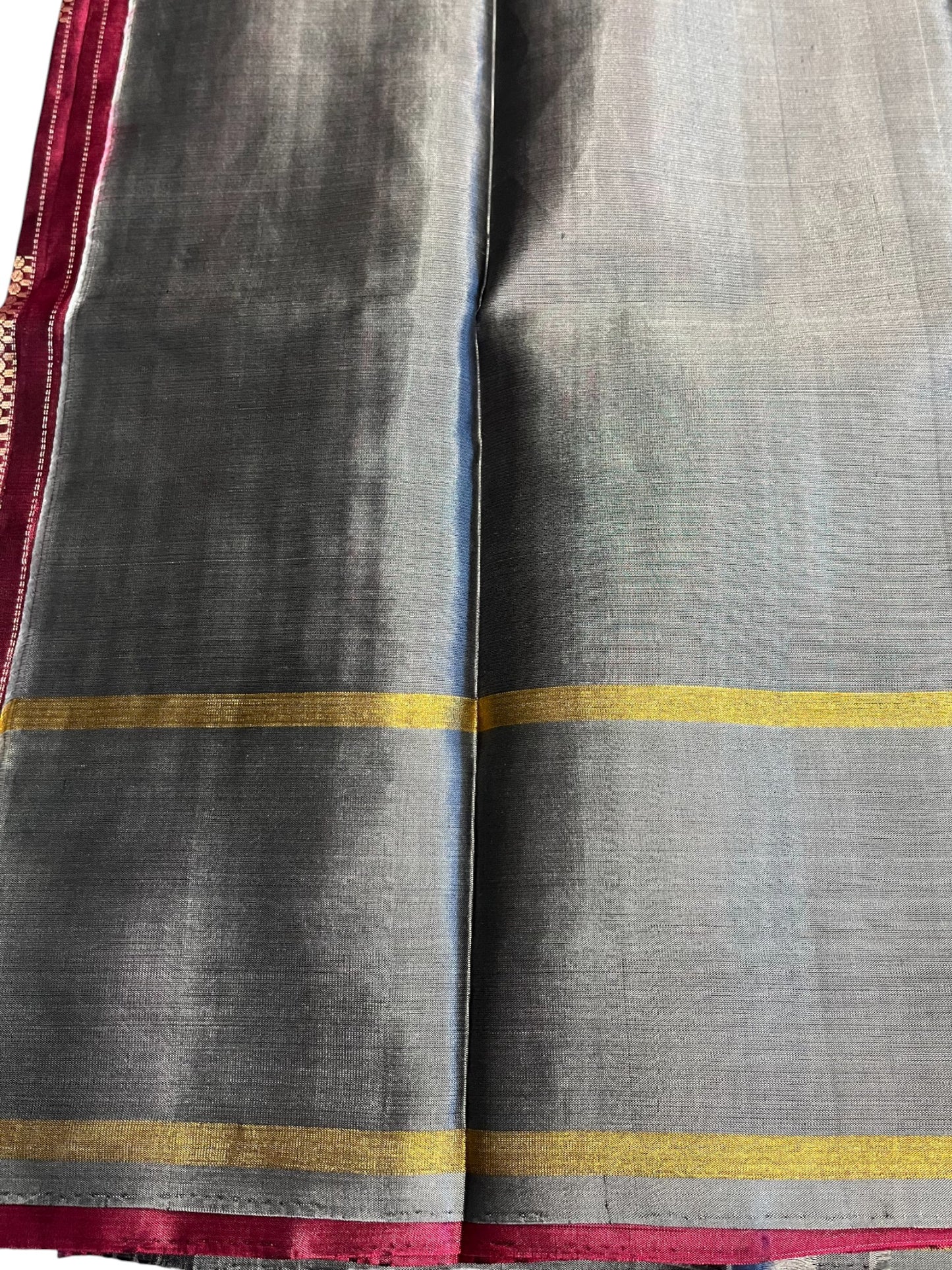 Southloom Premium Bridal Handloom Kanchipuram Silk Saree With Korvai Works