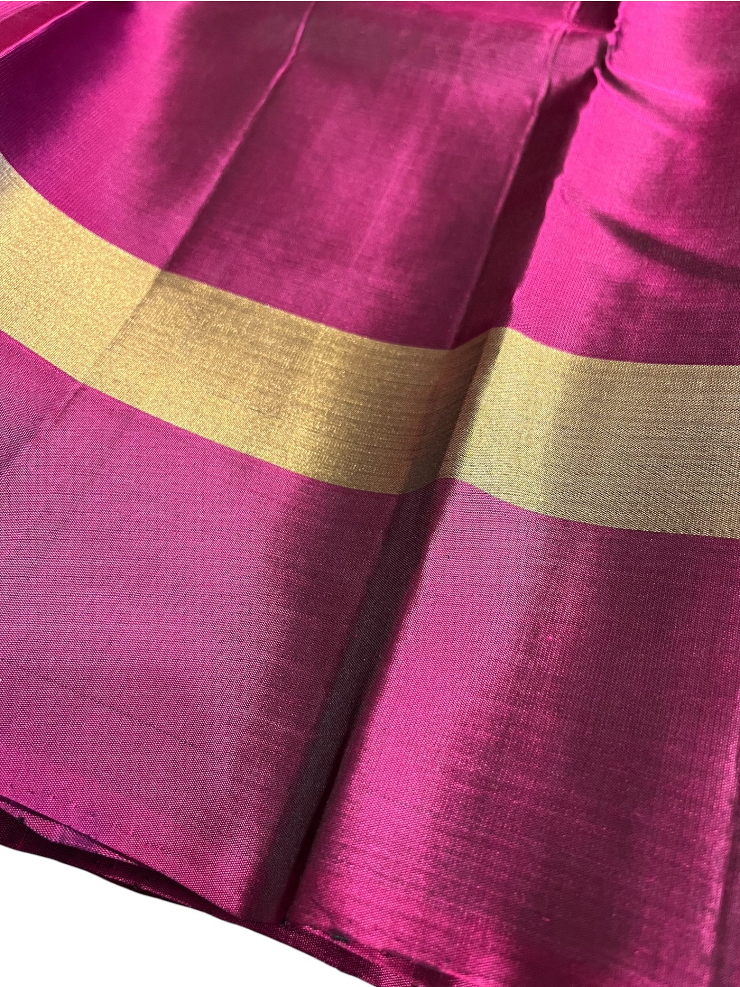 Southloom Pure Handloom Kanchipuram Silk Saree with Butta Work(Blue & Magenta)