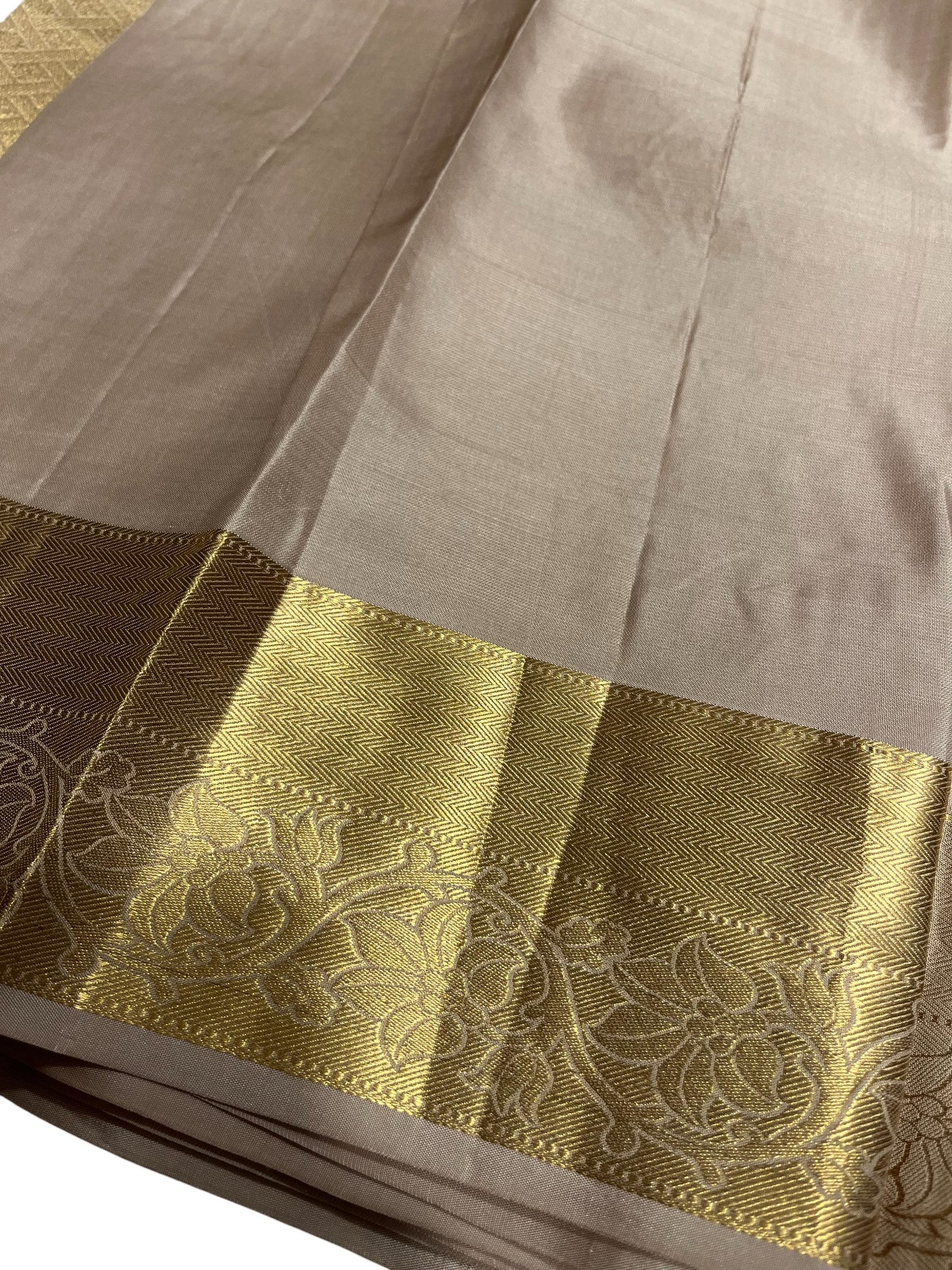 Southloom Pure Handloom Bridal Kanchipuram Silk Saree with Korvai Work
