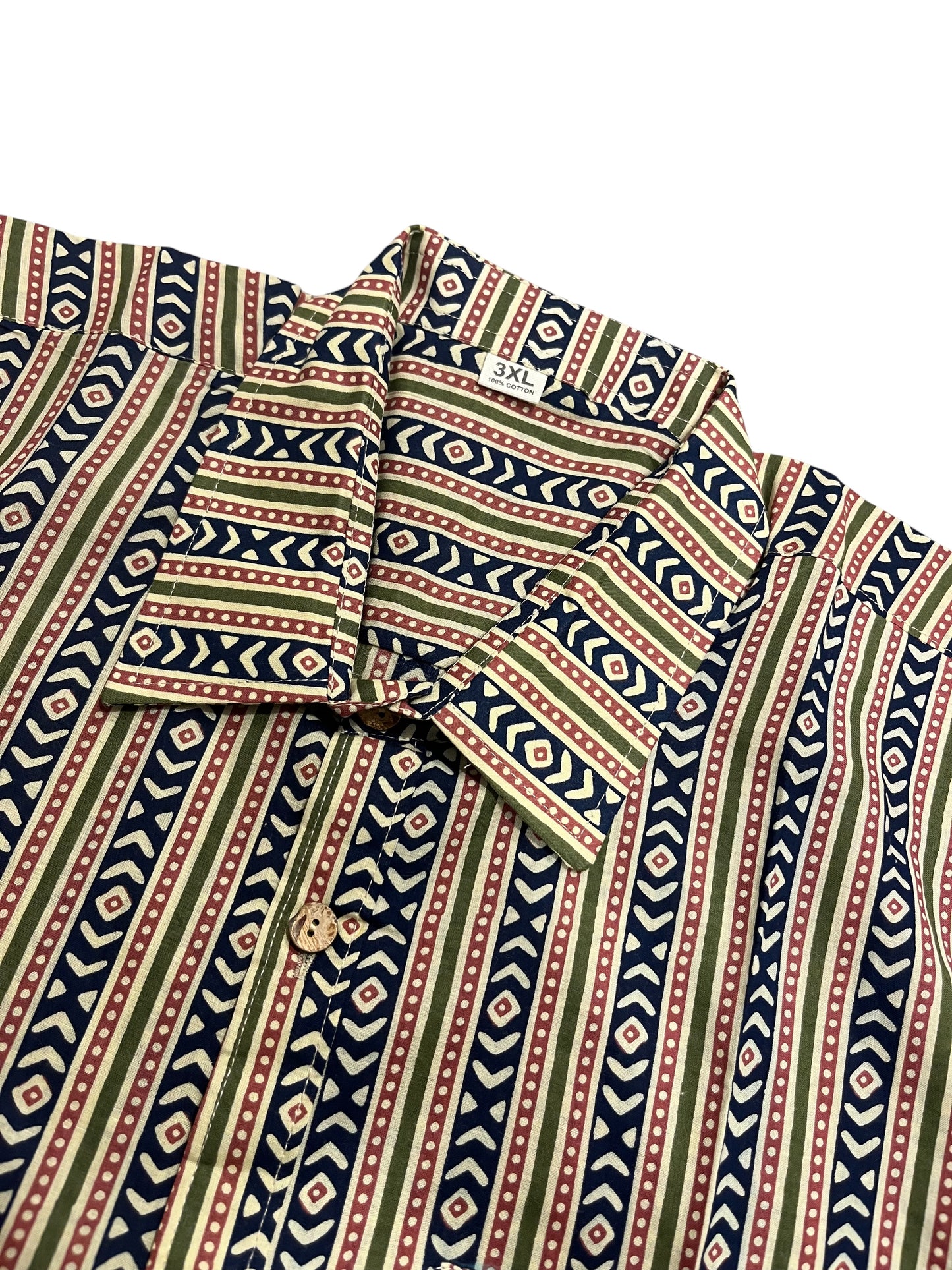 Southloom Jaipur Pure Cotton Printed Shirt For Men (3XL)