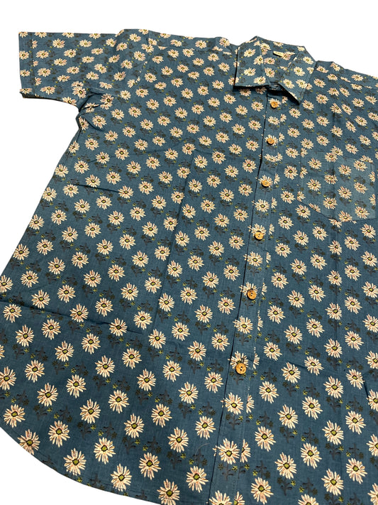 Southloom Jaipur Pure Cotton Printed Shirt For Men (4XL)