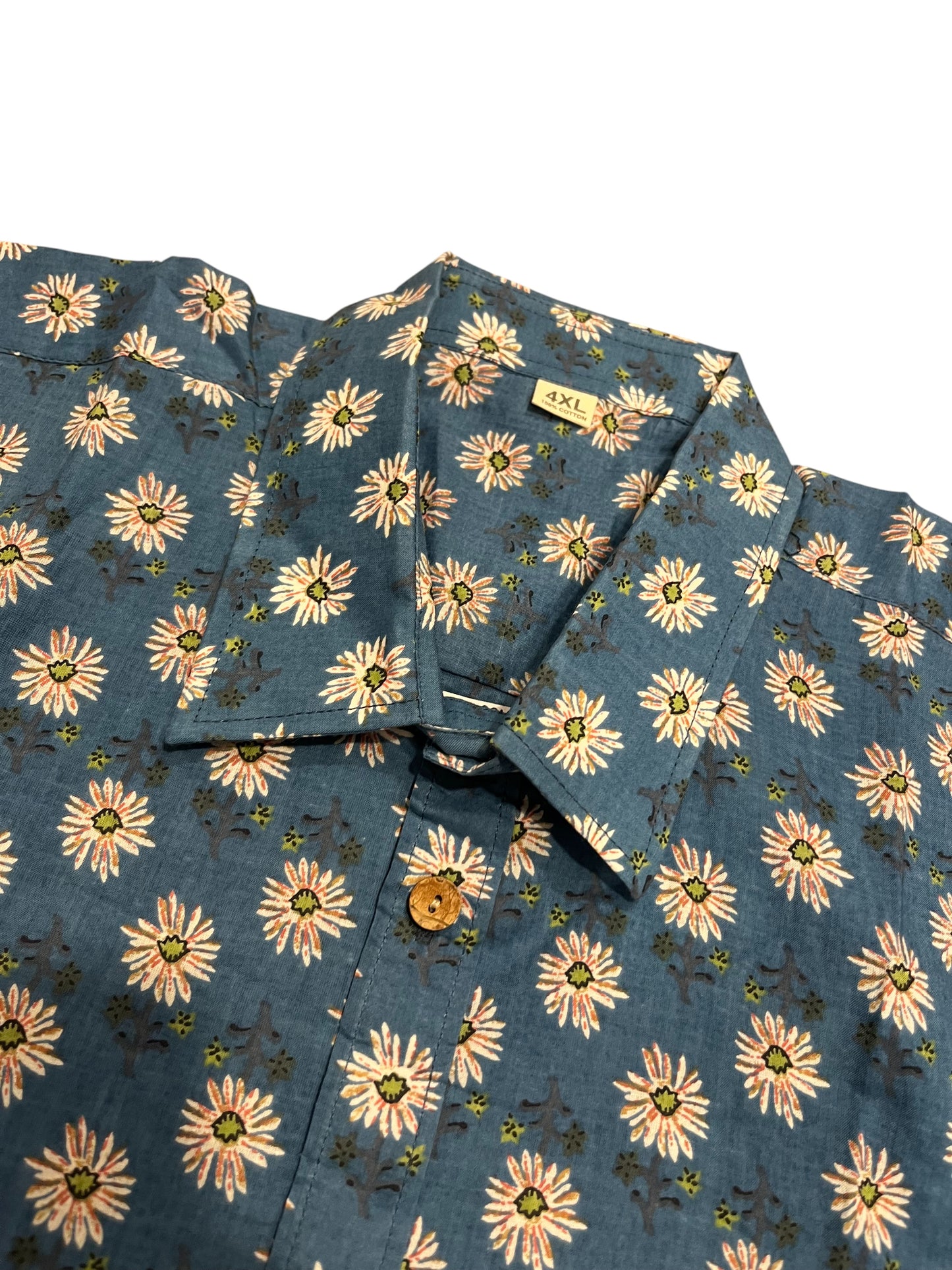 Southloom Jaipur Pure Cotton Printed Shirt For Men (4XL)