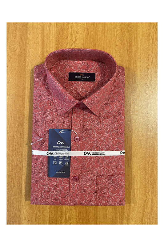 Pure Cotton Pink Printed Shirt SLSHIRT 38 HS