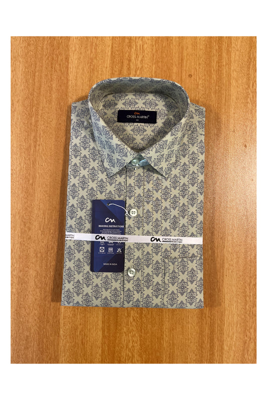 Pure Cotton Green Printed Shirt SLSHIRT38 FS