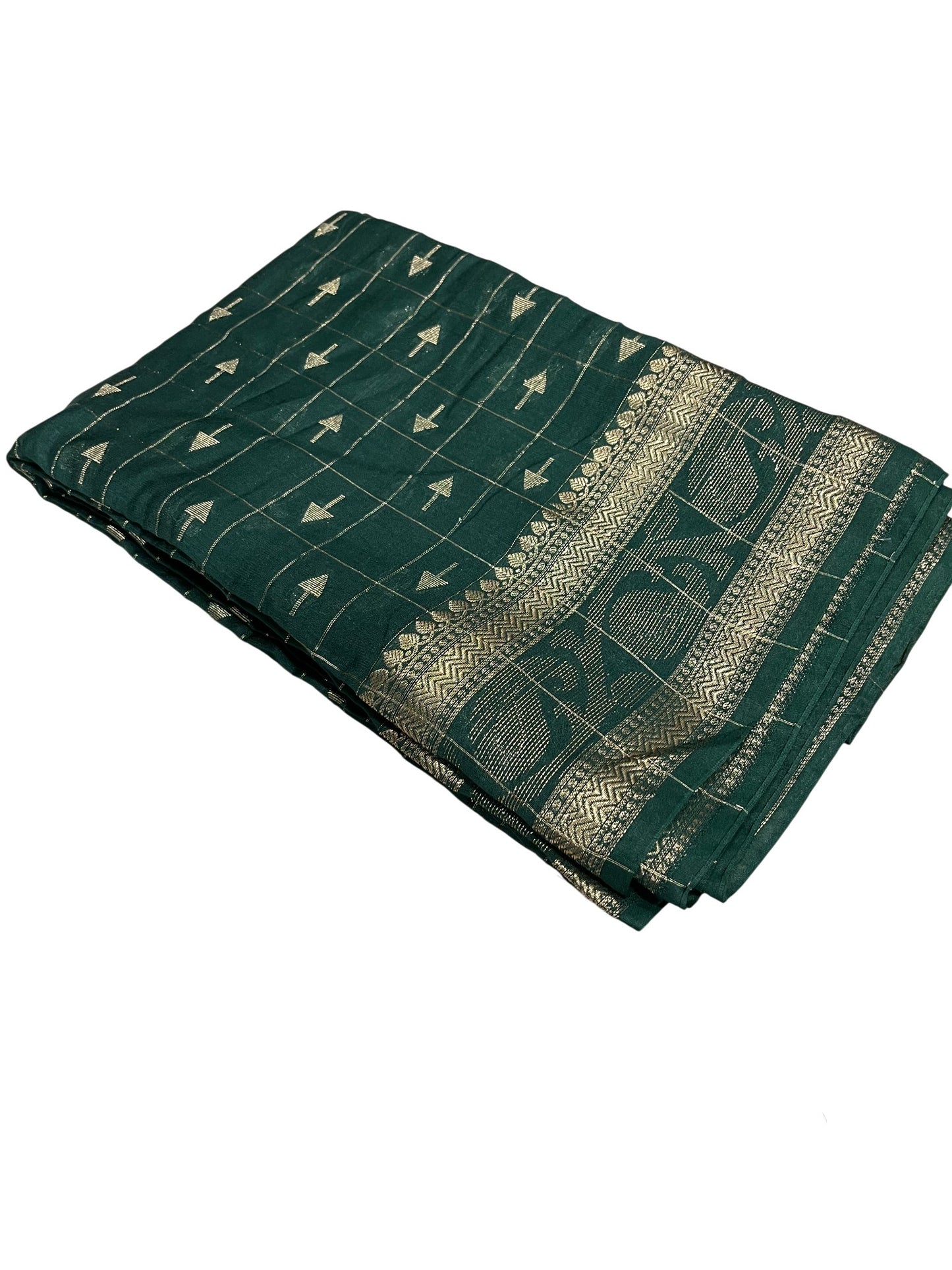 Southloom Georgete Banarasi Silk Saree with Woven Work on Body and Borders
