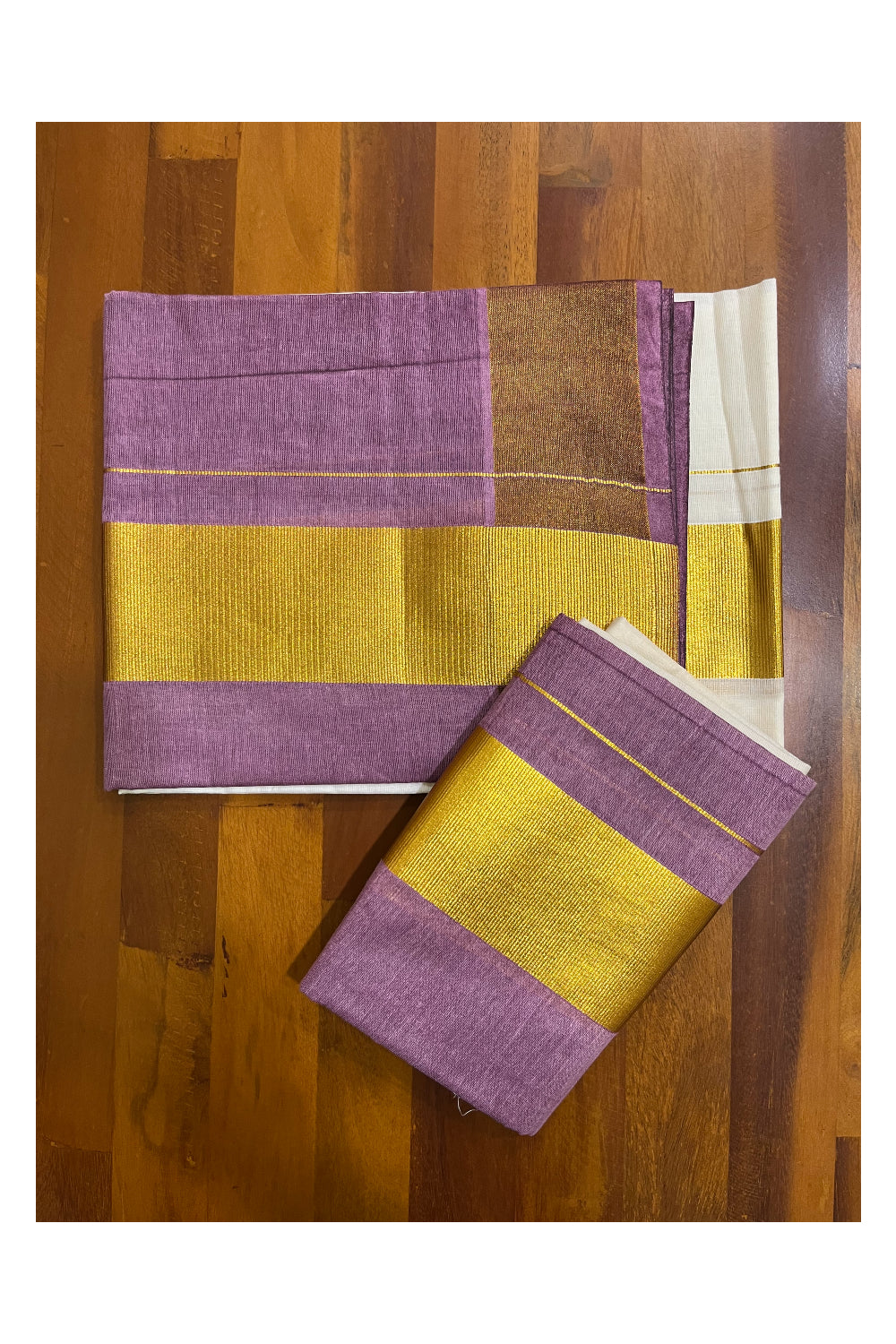 Southloom Tie & Dye - Half & Half Multi Colour Design Set Mundu with Super Soft Cotton (Mundum Neriyathum) In Stock Ready to Ship