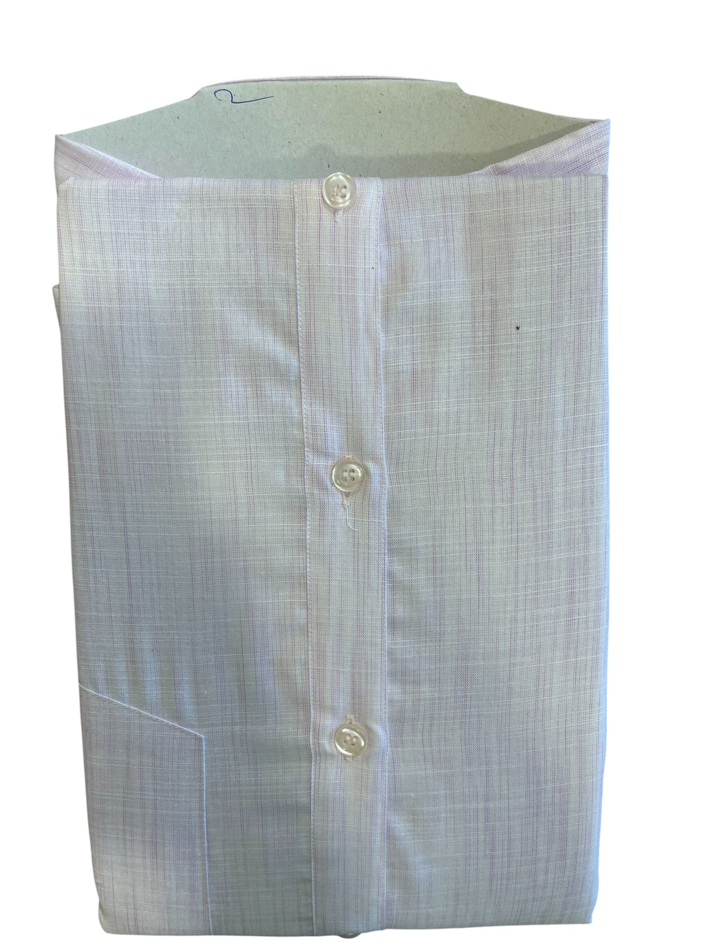 Pure Cotton Peach Plain Shirt (46 FS)