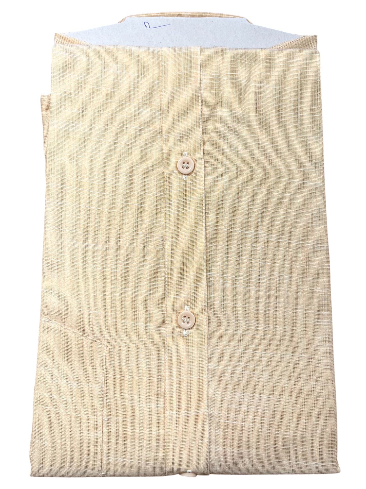 Southloom Pure Cotton Pastel Yellow Lines Shirt (48 FS)