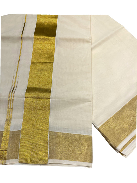 Pure Cotton Kerala Kasavu Saree with Chutti kara Border
