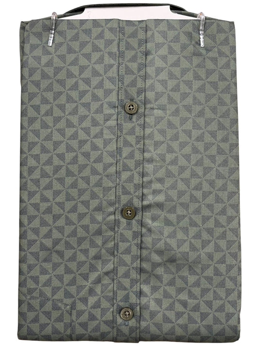 Southloom Pure Cotton Green Printed Shirt (44 HS)