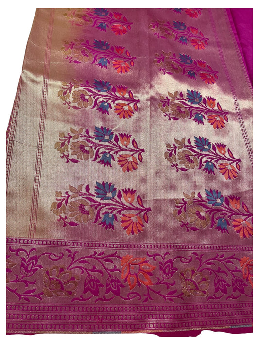 Southloom Banarasi Silk Saree with Woven Work on Body and Borders
