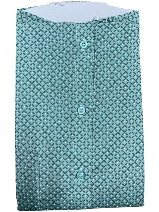 Southloom Pure Cotton Green Printed Shirt SLSHIRT 44 HS