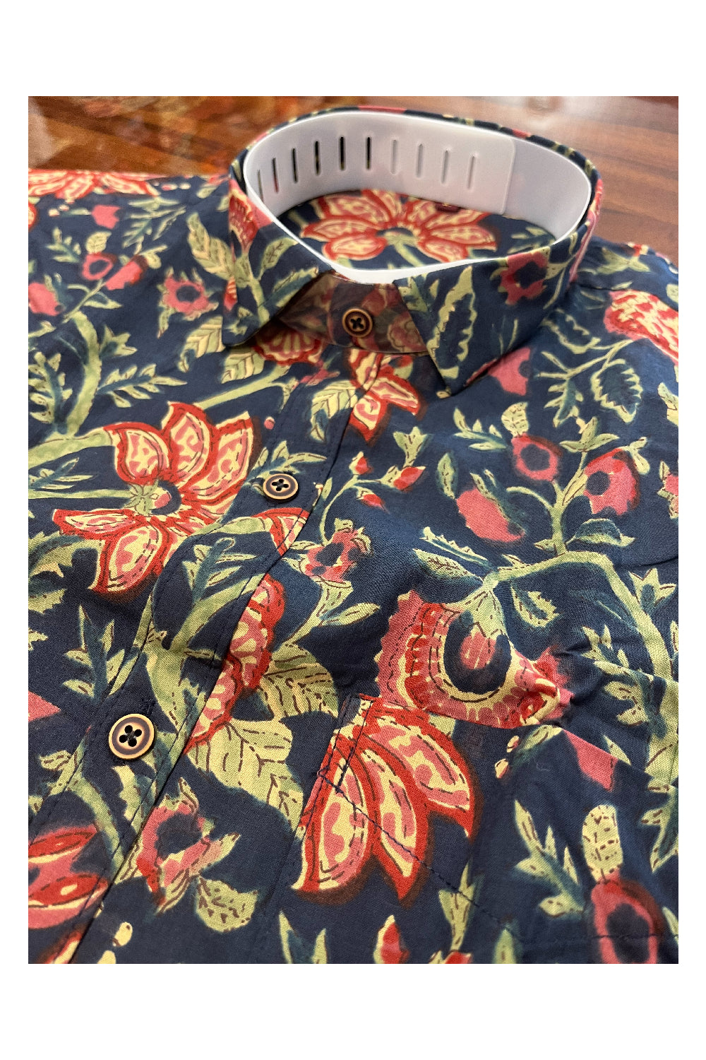 Southloom Jaipur Pure Cotton Printed Shirt For Men (Large)