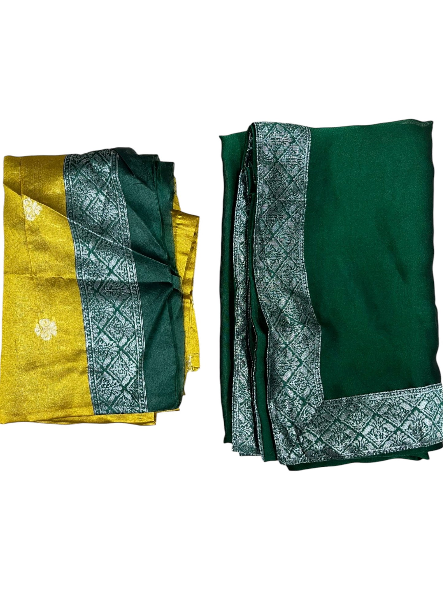 Southloom Semi Silk Dhavani Set with Pavada and Yellow Blouse PieceSLDHAVANI SL542