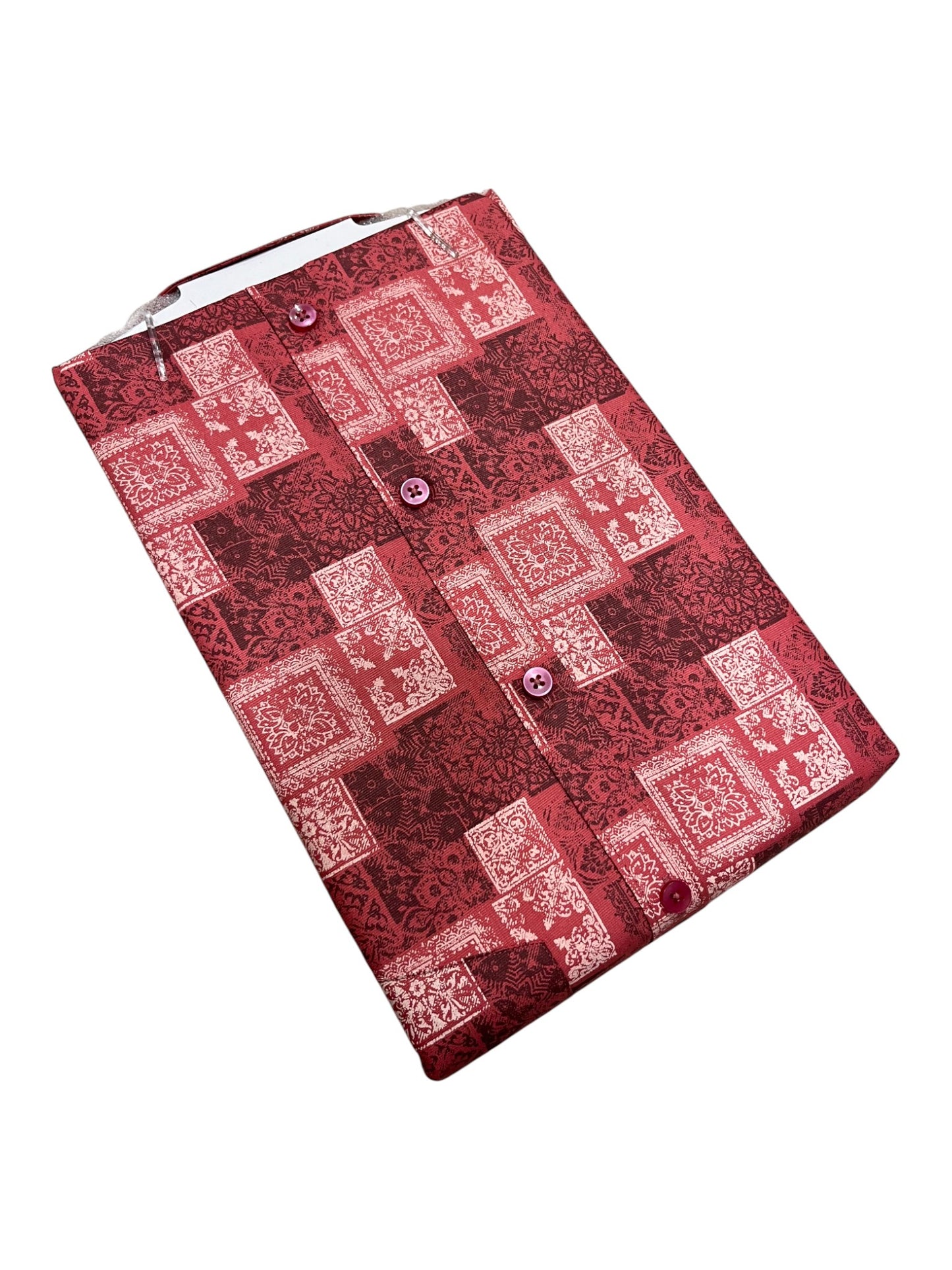 Southloom Pure Cotton Peach Printed Shirt (40 HS)