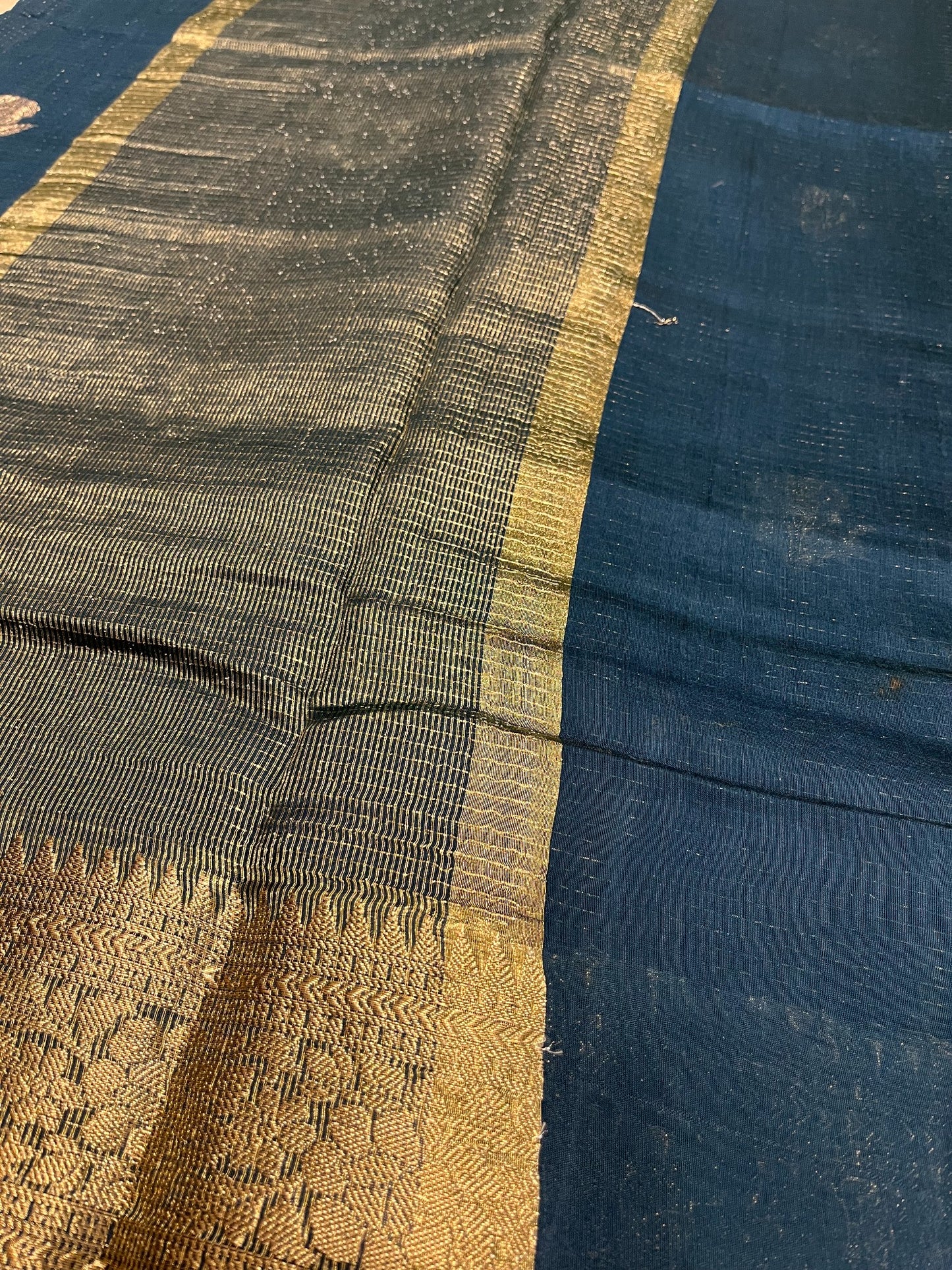 Southloom Georgete Banarasi Silk Saree with Woven Work on Body and Borders
