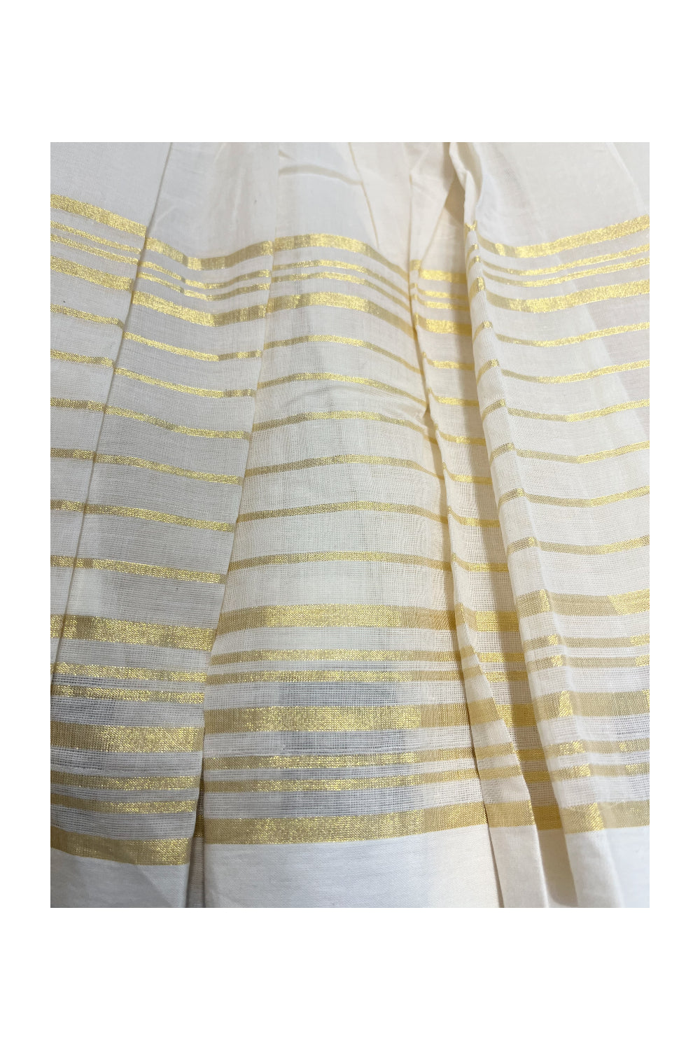Southloom Premium Kasavu Frock in Balaramapuram Handloom Fabric for Girls