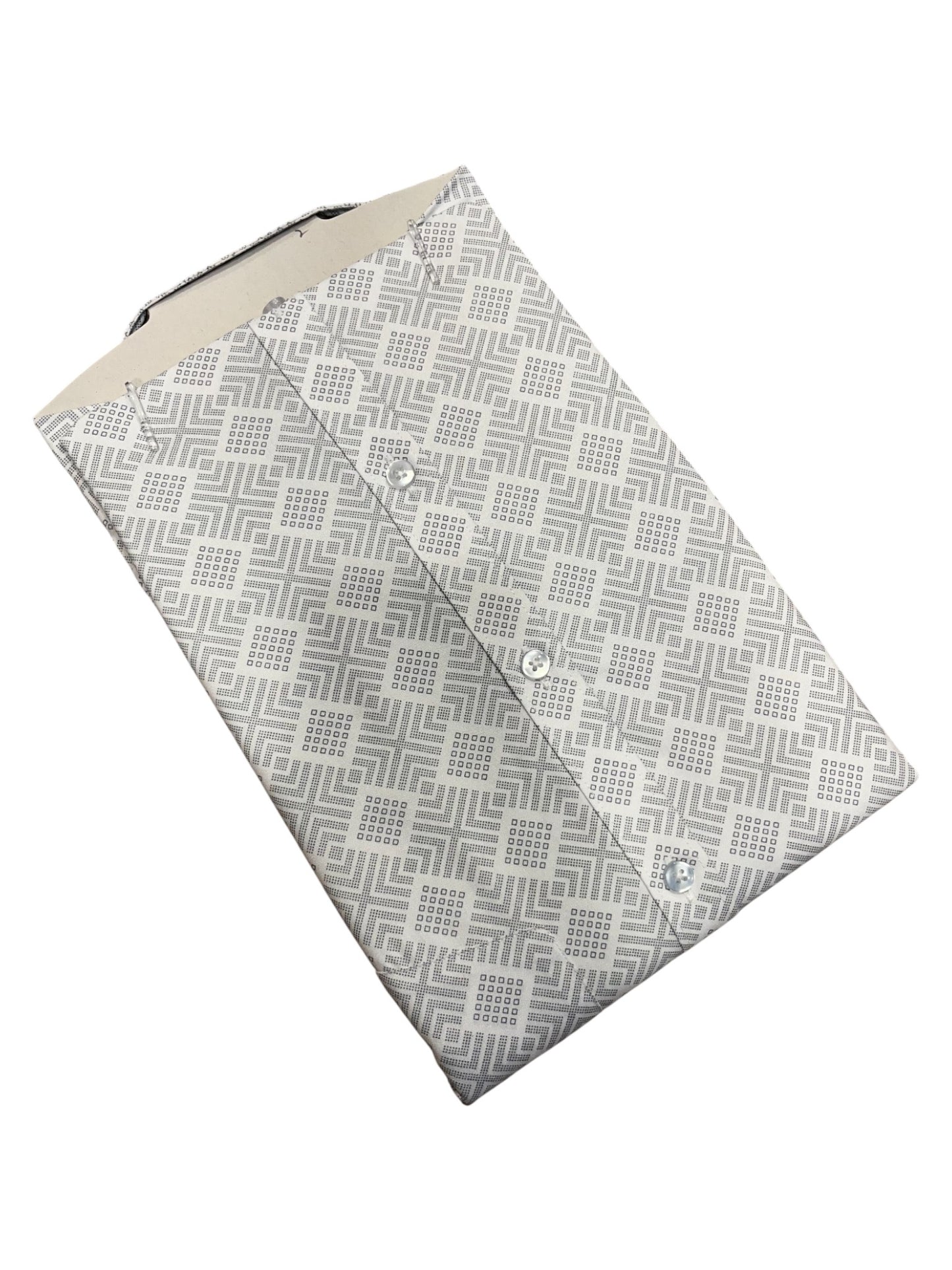 Southloom Pure Cotton Off-White Printed Shirt (XL HS)