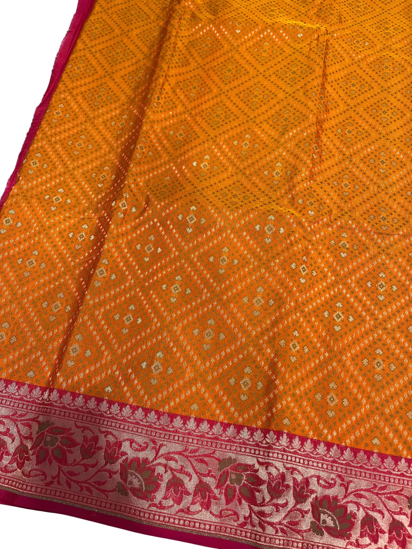 Southloom Banarasi Silk Saree with Woven Work on Body and Borders
