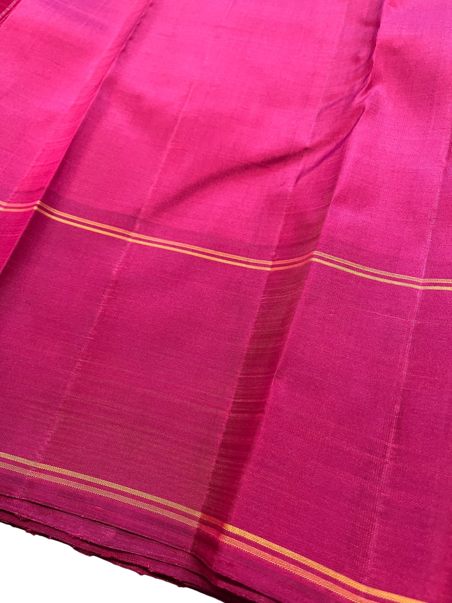 Southloom Pure Handloom Bridal Kanchipuram Silk Saree with Korvai Work (Beige)