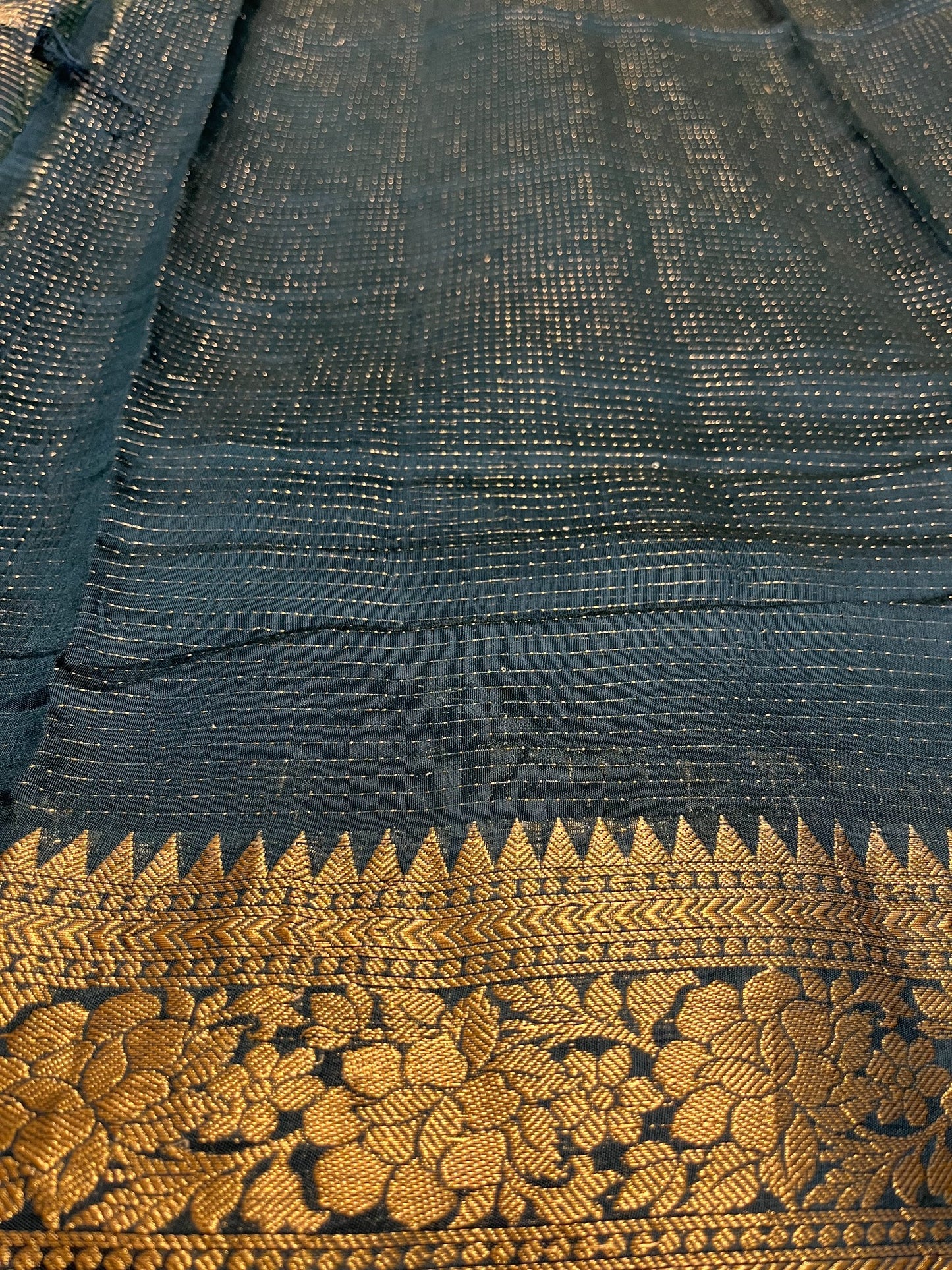 Southloom Georgete Banarasi Silk Saree with Woven Work on Body and Borders