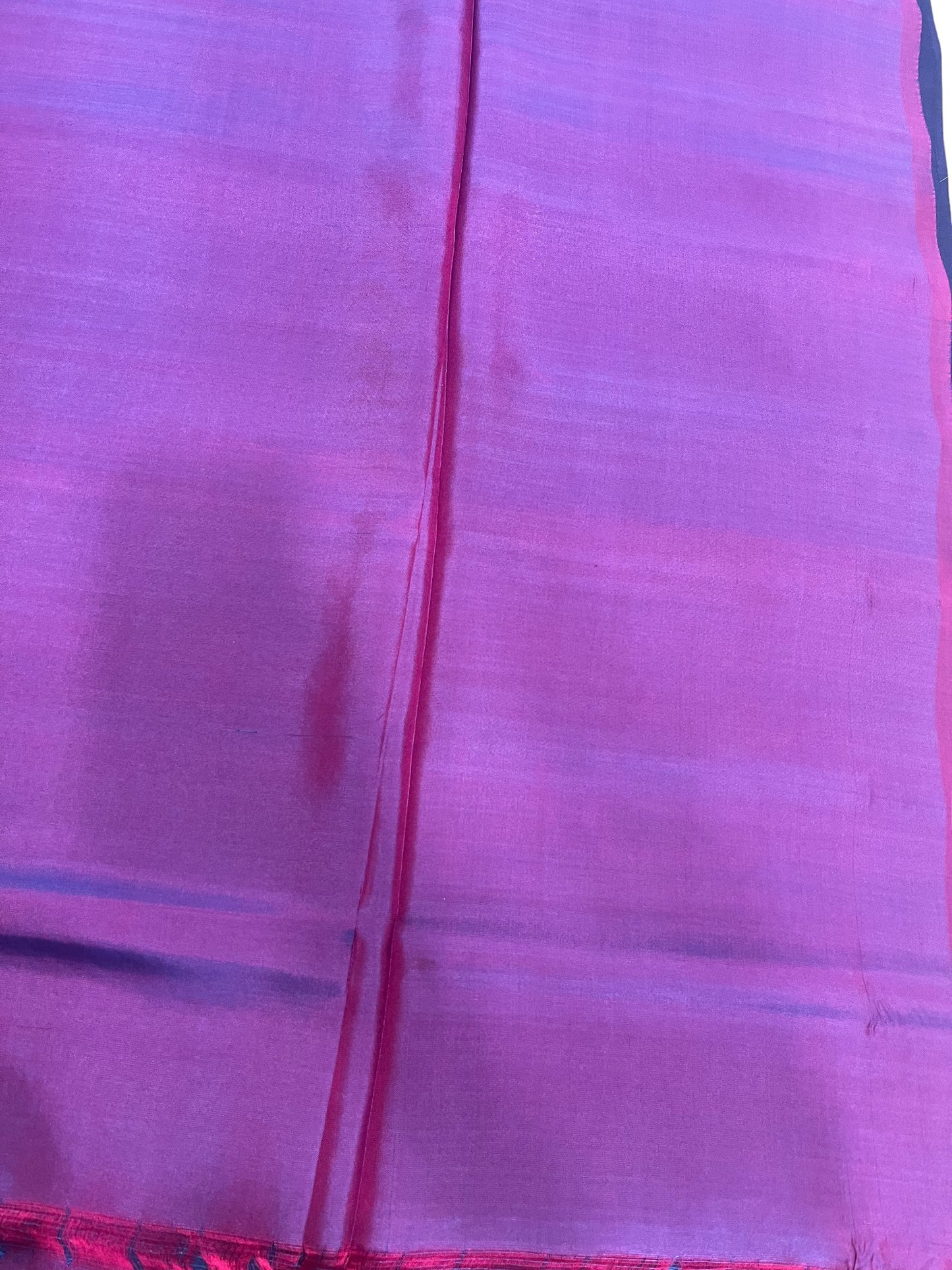 Southloom Pure Handloom Kanchipuram Silk Saree with Woven Work (Blue & Magenta)
