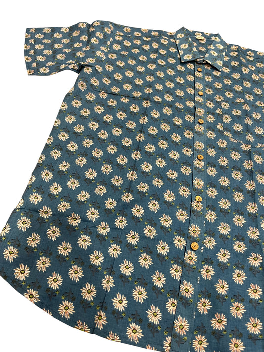 Southloom Jaipur Pure Cotton Printed Shirt For Men (3XL)