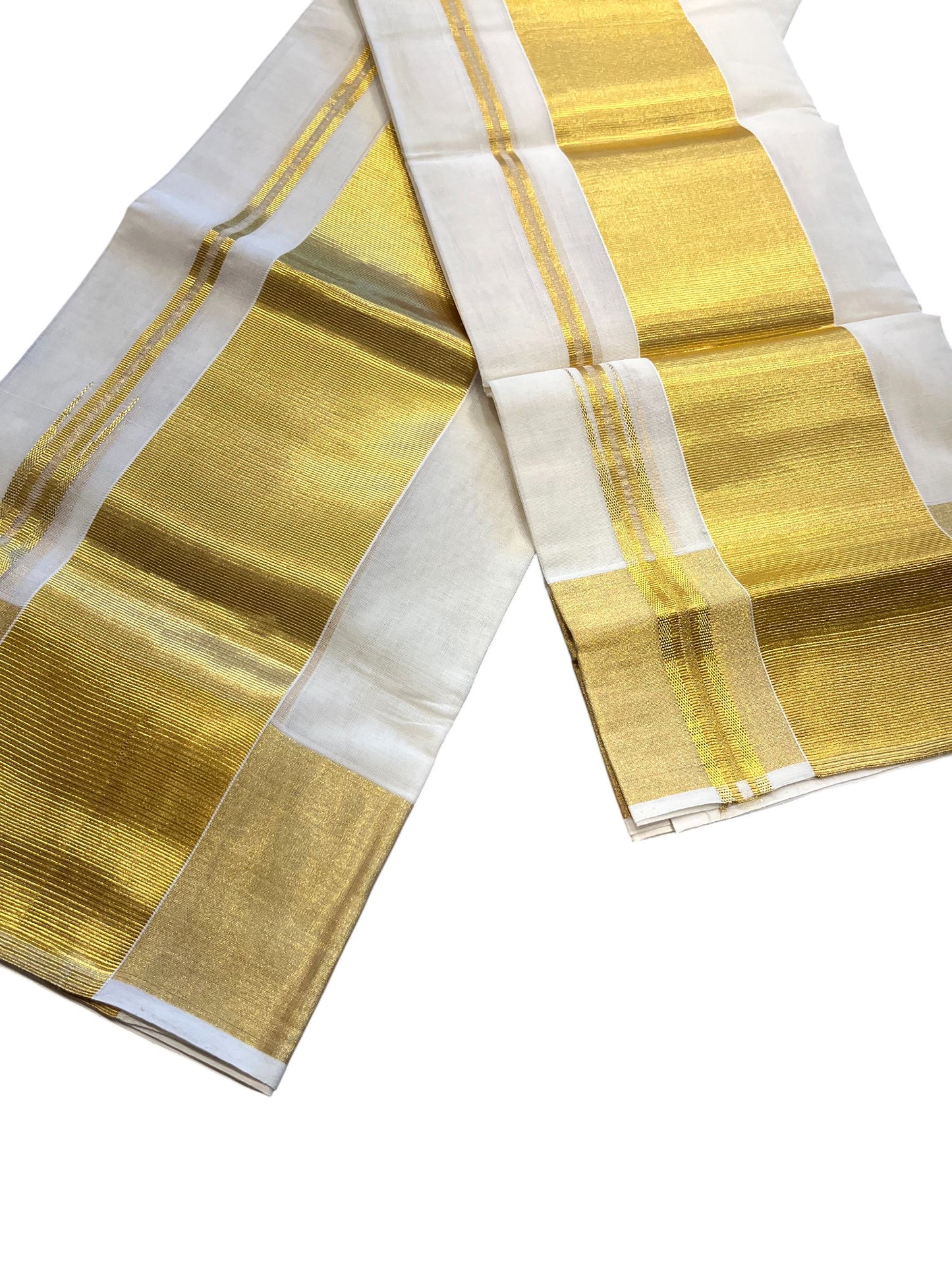 Southloom Super Premium Balaramapuram Handloom Cotton Wedding Pudava Set Mundu