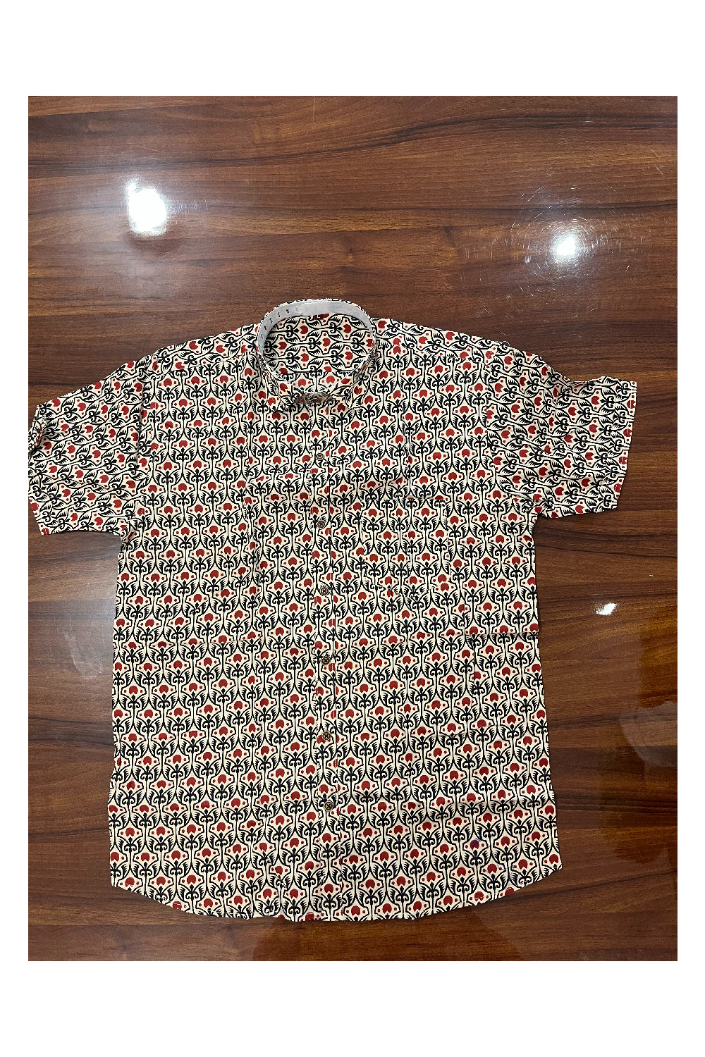 Southloom Jaipur Pure Cotton Printed Shirt For Men (Large)